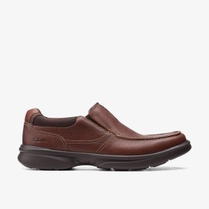 Clarks Bradley Free Tan Tumbled Pæne Sko Herre Brune | DJOIL-6108