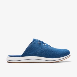 Clarks Breeze Clara Dark Denim Slip Ons Dame Mørkeblå | LOYFD-4579