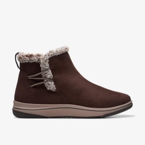 Clarks Breeze Fur Dark Brown Støvler Dame Mørkebrune | BCGTR-6074