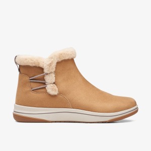 Clarks Breeze Fur Tan Støvler Dame Brune | YGNIC-0167