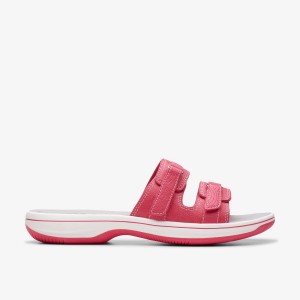 Clarks Breeze Piper Bright Pink Combination Sandaler Dame Lyselyserød | JYTSN-6357