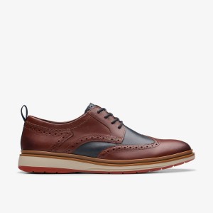 Clarks Chantry Wing British Tan Combination Pæne Sko Herre Brune | QTNXA-1260