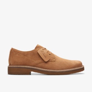 Clarks Clarkdale Derby Light Tan Suede Pæne Sko Herre Lysebrune | UKBQN-2689