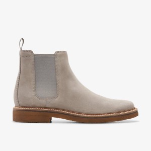 Clarks Clarkdale Easy Grey Pæne Sko Herre Grå | WHGQE-4376