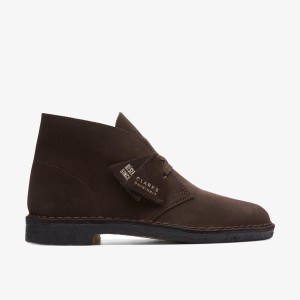 Clarks Desert Boot Brown Suede Pæne Sko Herre Brune | YXCQD-4760