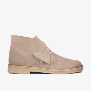 Clarks Desert Boot Sand Suede Pæne Sko Herre Brune | RUDXQ-2345