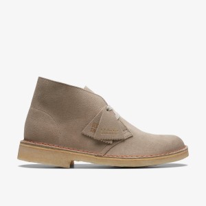 Clarks Desert Boot Sand Suede Støvler Dame Brune | HKUQS-9752