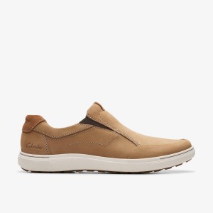 Clarks Mapstone Step Sand Nubuck Sneakers Herre Brune | HGUFA-3018