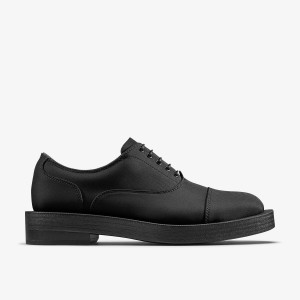 Clarks Martine Rose Mens Oxford 2 Black Textile Pæne Sko Herre Sort | PZKGO-3972