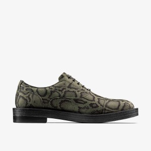 Clarks Martine Rose Mens Oxford 2 Green Textile Pæne Sko Herre Grøn | ZMIBK-9013