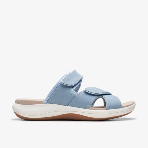 Clarks Mira Ease Denim Blue Sandaler Dame Blå | YWFRP-8456