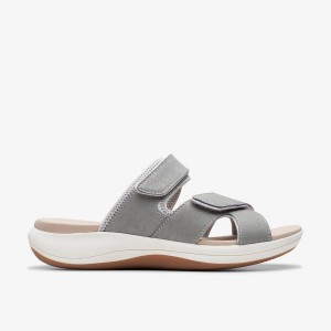 Clarks Mira Ease Grey Sandaler Dame Grå | FDNRB-1735