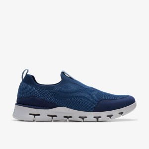 Clarks Nature X Ease Navy Sneakers Herre Mørkeblå | DTUWN-8365