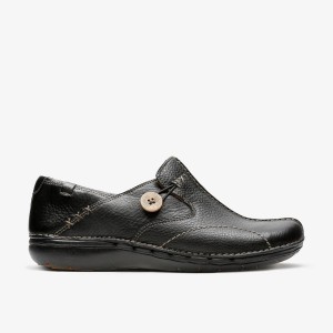 Clarks Un Loop Black Træsko Dame Sort | GDRWA-9510