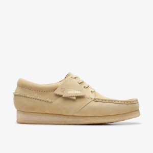 Clarks Wallabee Boat Maple Suede Wallabees Herre Maple | JVRAE-9374