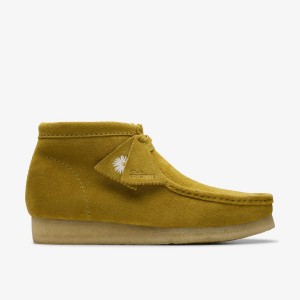 Clarks Wallabee Boot Olive Suede Wallabees Herre Olivengrøn | YFHXC-9205