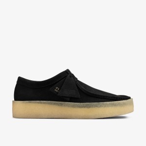 Clarks Wallabee Cup Black Nubuck Wallabees Herre Sort | INTLH-4980