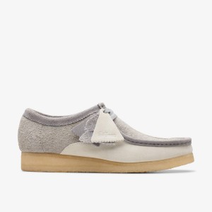 Clarks Wallabee Grey/Off White Wallabees Herre undefined | LZRFG-7809