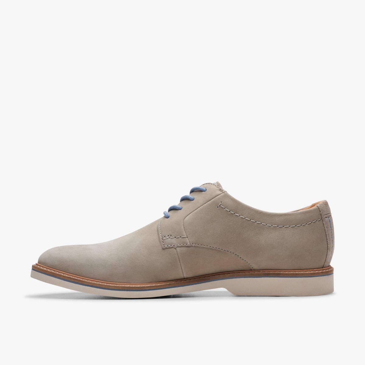 Clarks Atticus LT Lace Grey Nubuck Pæne Sko Herre Grå | CSYFN-9630