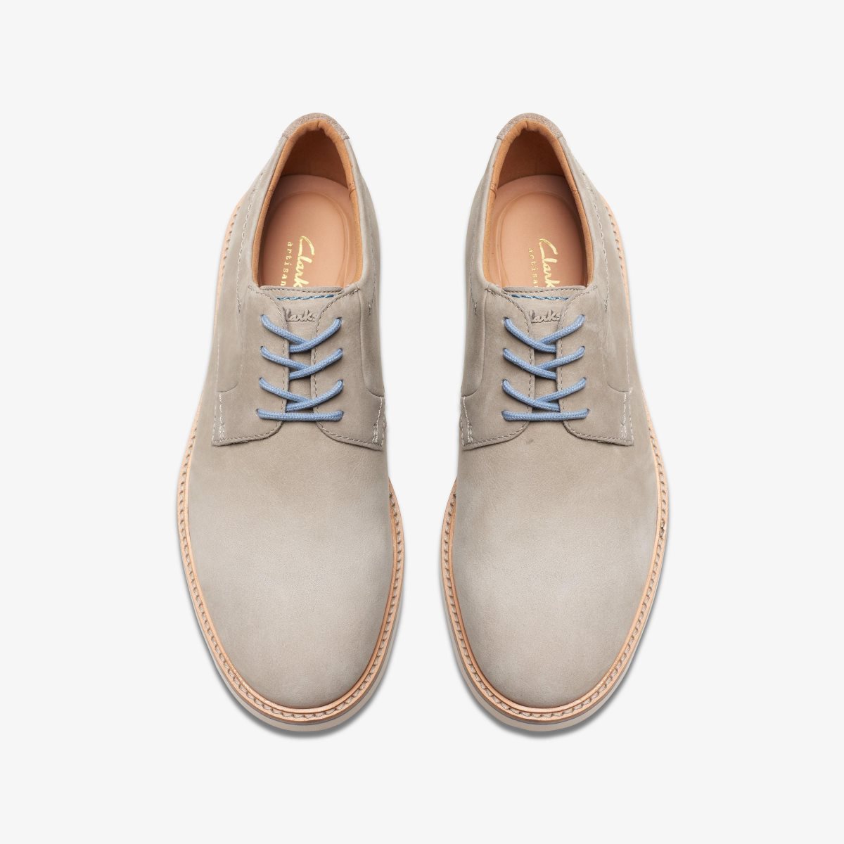 Clarks Atticus LT Lace Grey Nubuck Pæne Sko Herre Grå | CSYFN-9630