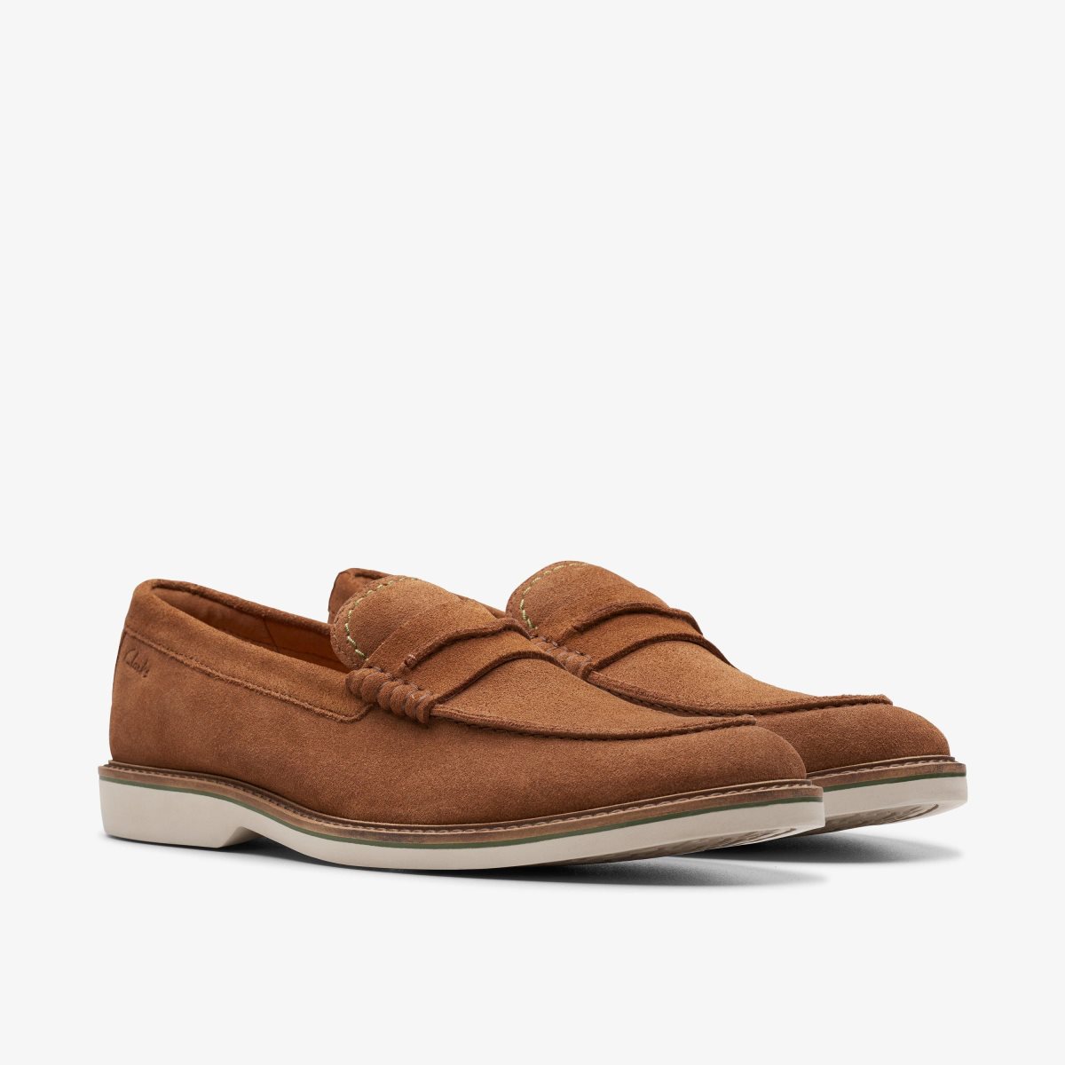 Clarks Atticus LT Slip Cola Suede Pæne Sko Herre Cola | ZJBEA-4738