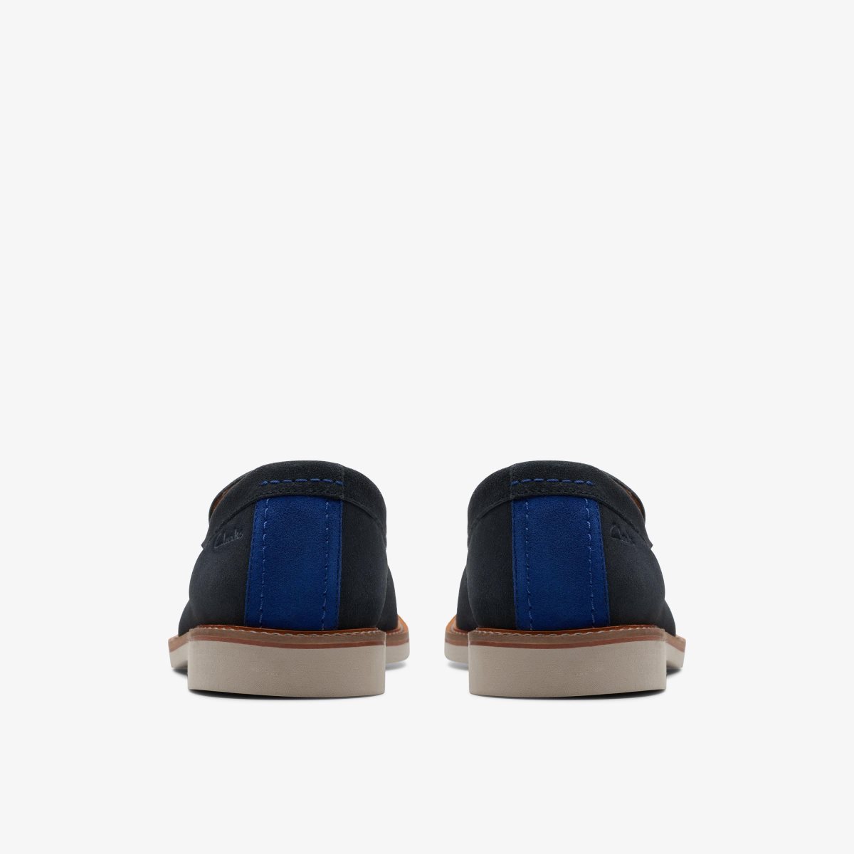 Clarks Atticus Slip Navy Suede Pæne Sko Herre Mørkeblå | CFOWK-0134