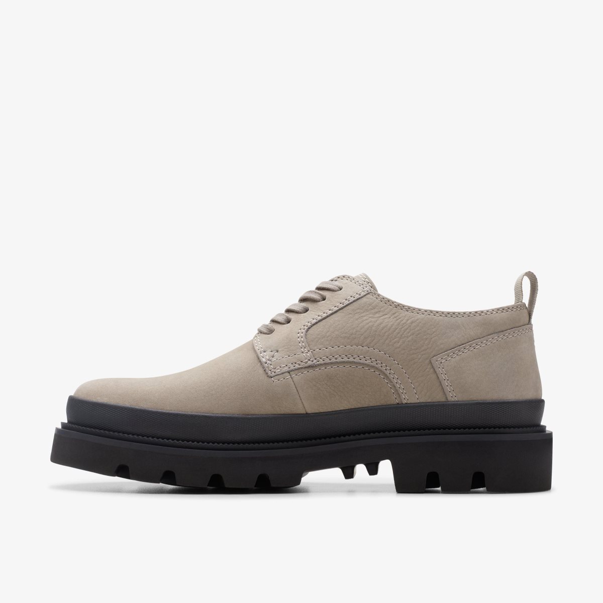 Clarks Badell Lace Grey Nubuck Pæne Sko Herre Grå | HCTUM-6435