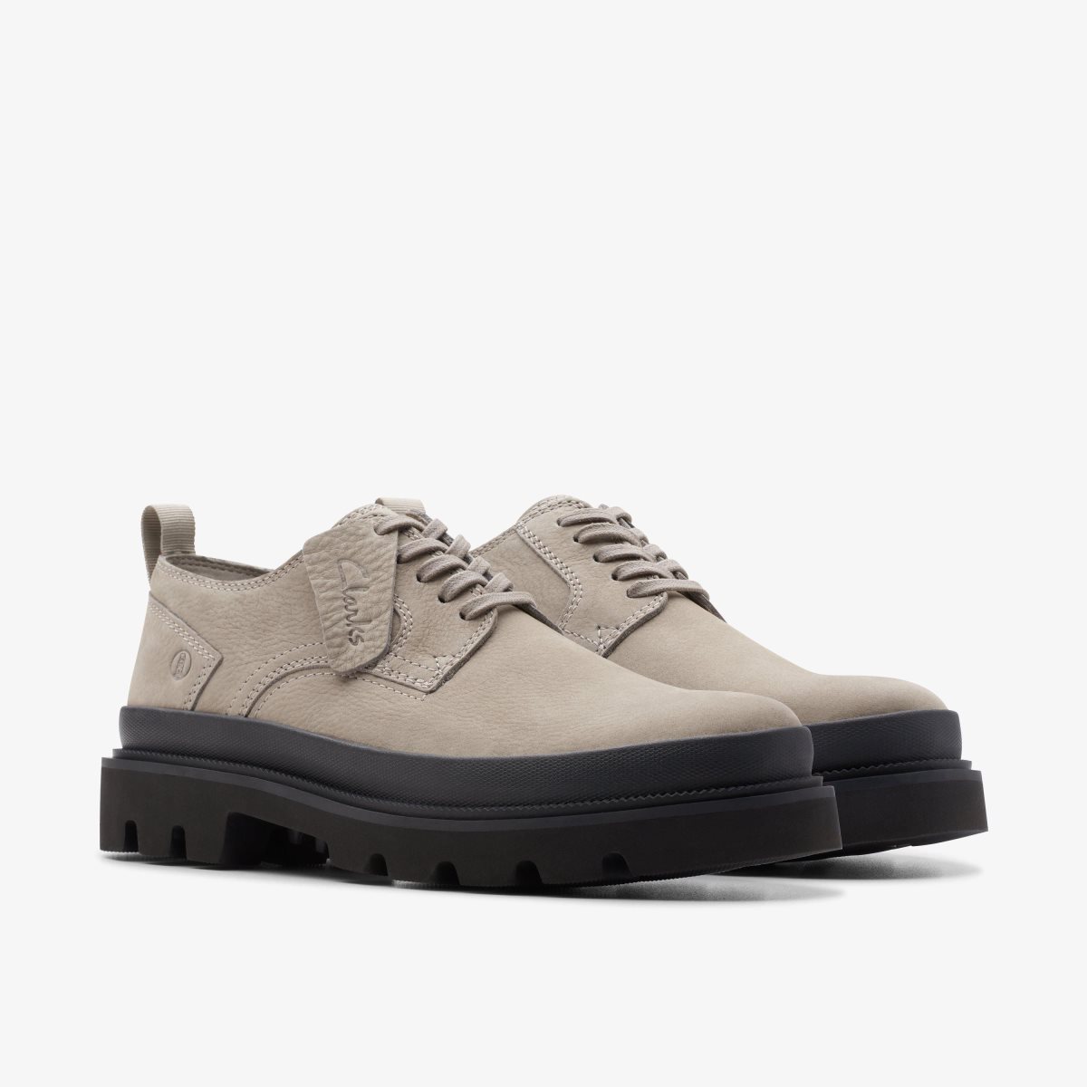 Clarks Badell Lace Grey Nubuck Pæne Sko Herre Grå | HCTUM-6435