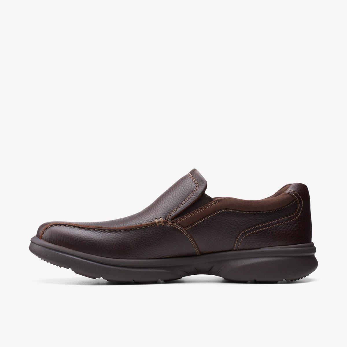 Clarks Bradley Step Dark Brown Tumbled Pæne Sko Herre Mørkebrune | ZIOHB-8302