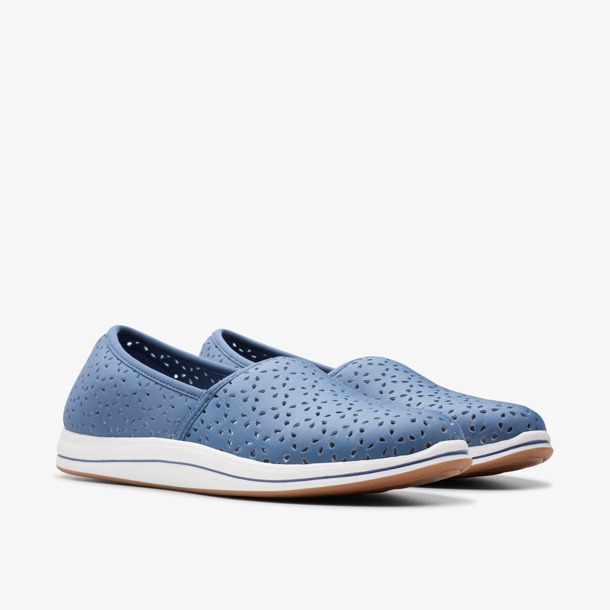 Clarks Breeze Emily Blue Slip Ons Dame Blå | VTAWQ-0762