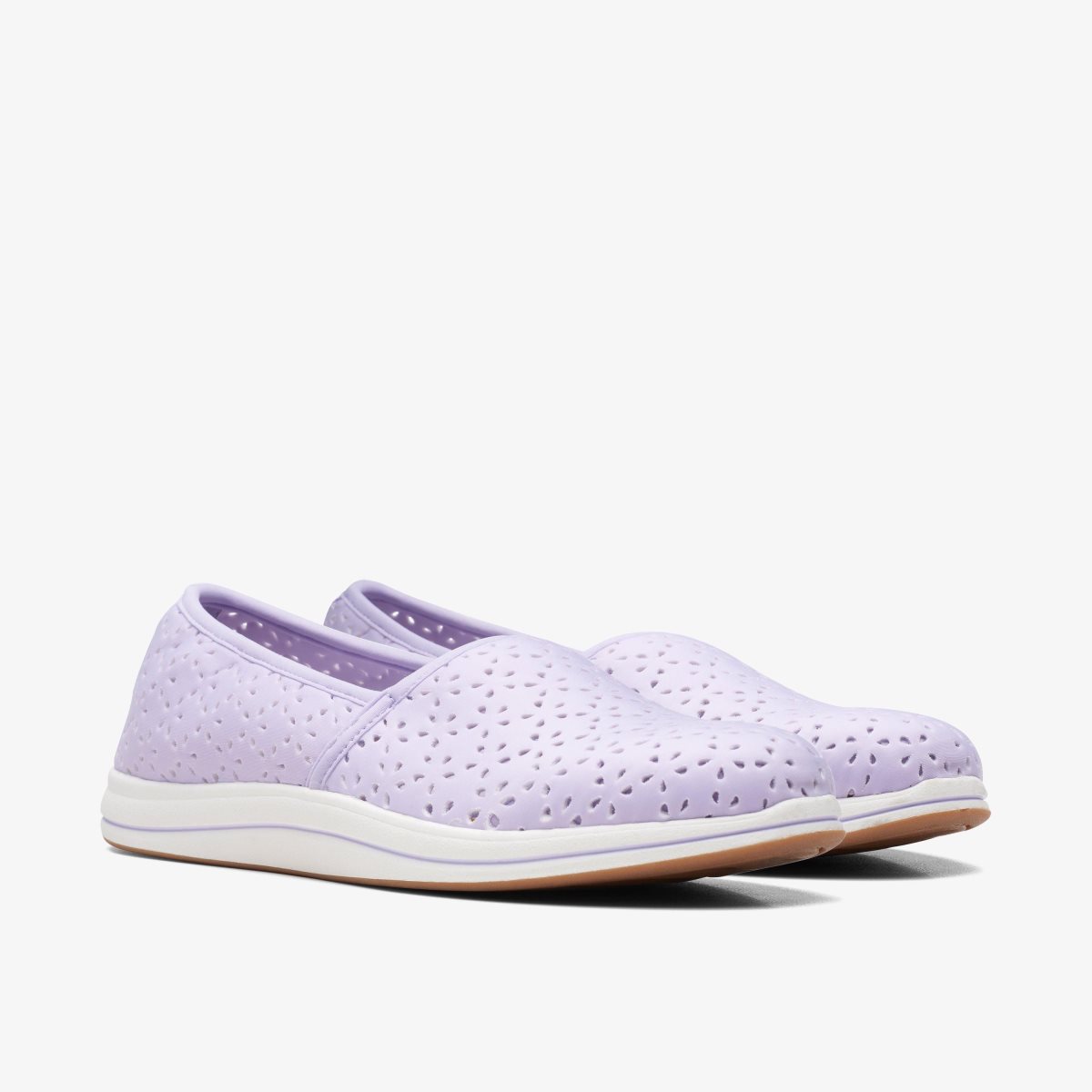 Clarks Breeze Emily Lilac Slip Ons Dame Lilla | KEHOF-4902