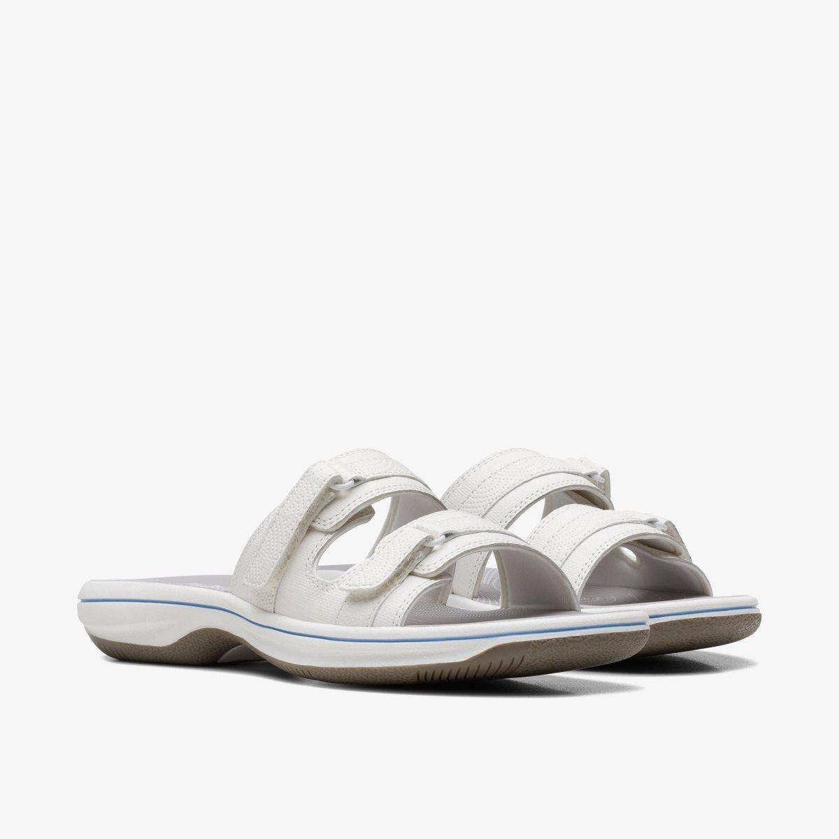 Clarks Breeze Piper White Sandaler Dame Hvide | TERBM-2871