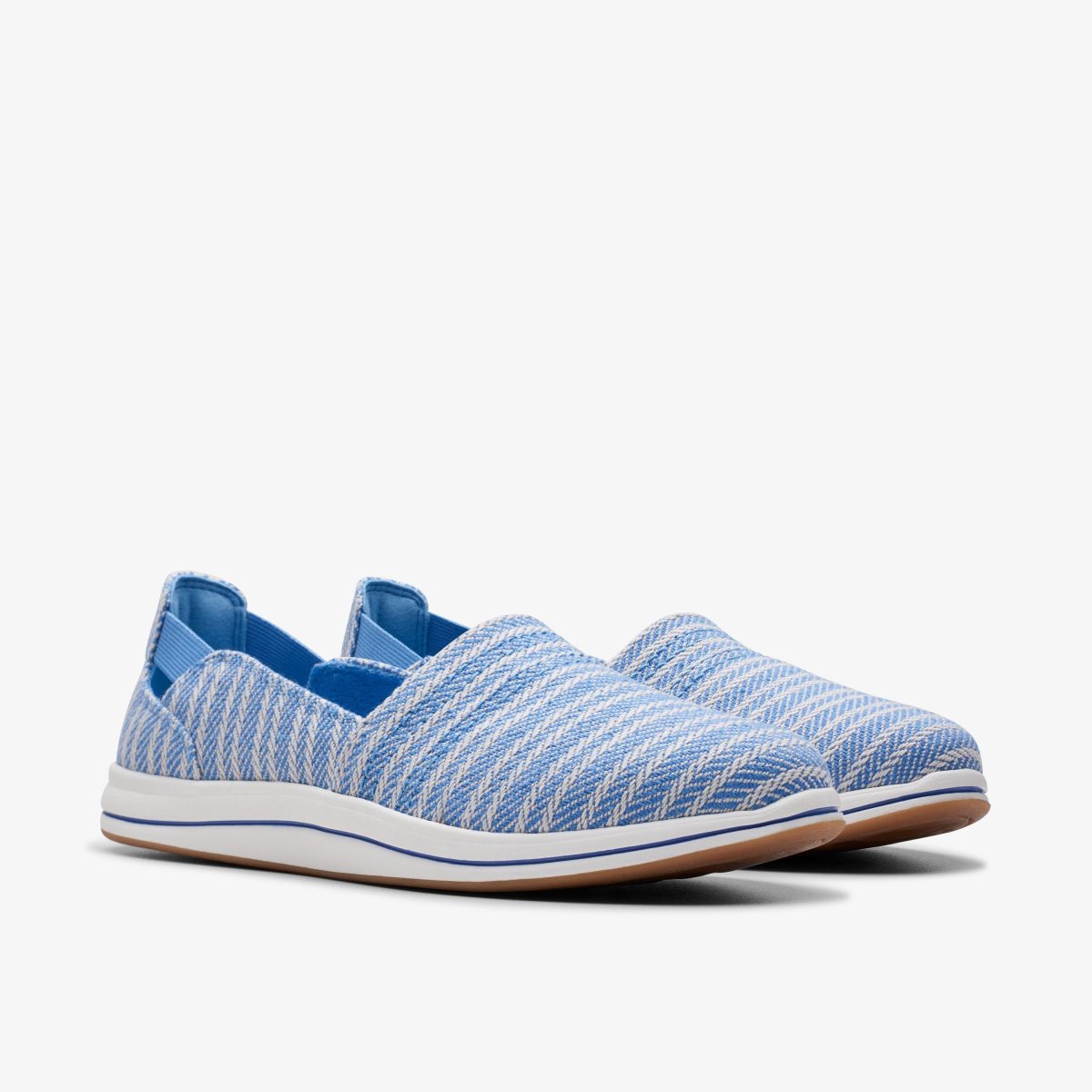 Clarks Breeze Step II Denim Slip Ons Dame Blå | ETPZS-0761