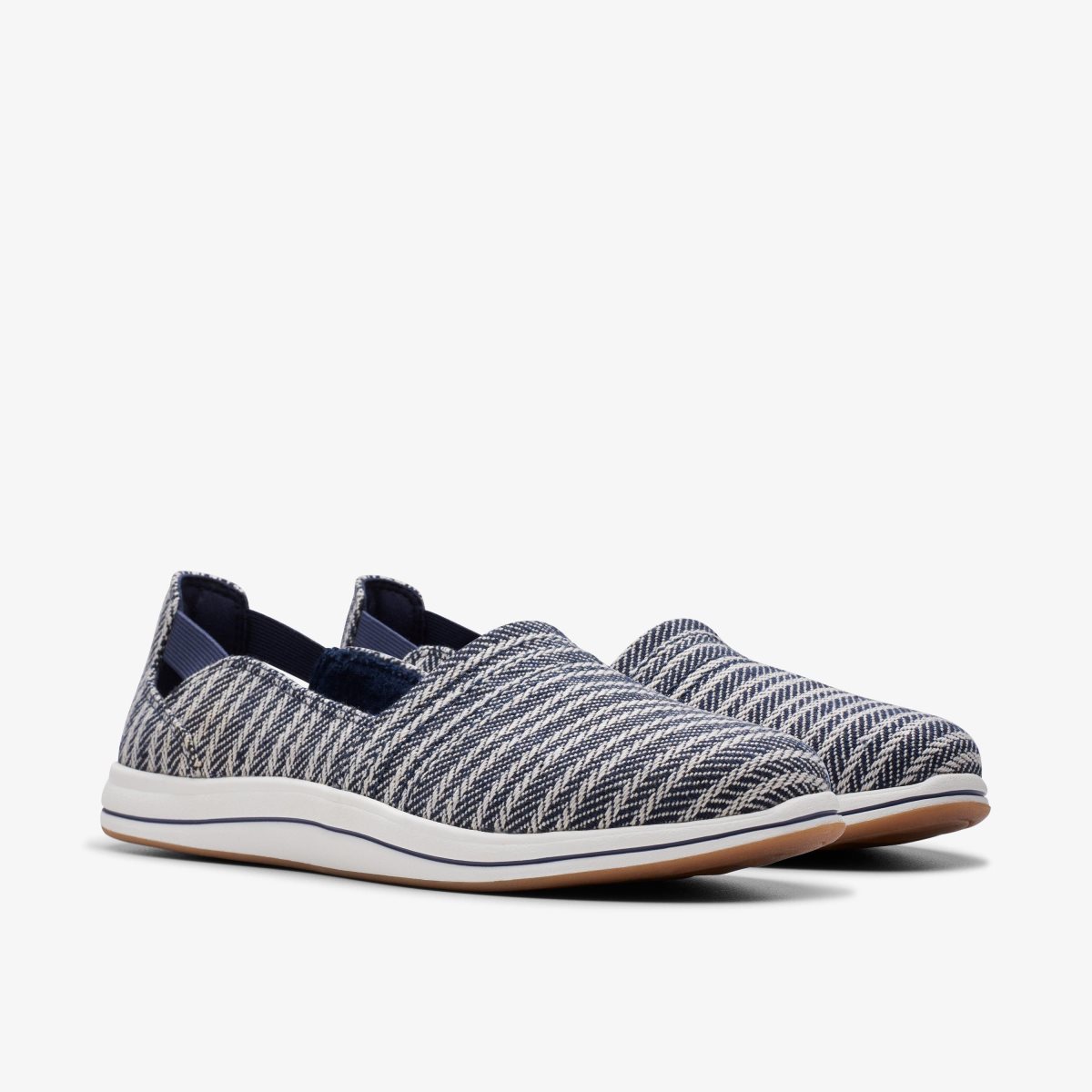 Clarks Breeze Step II Navy Slip Ons Dame Mørkeblå | OQHLC-4173