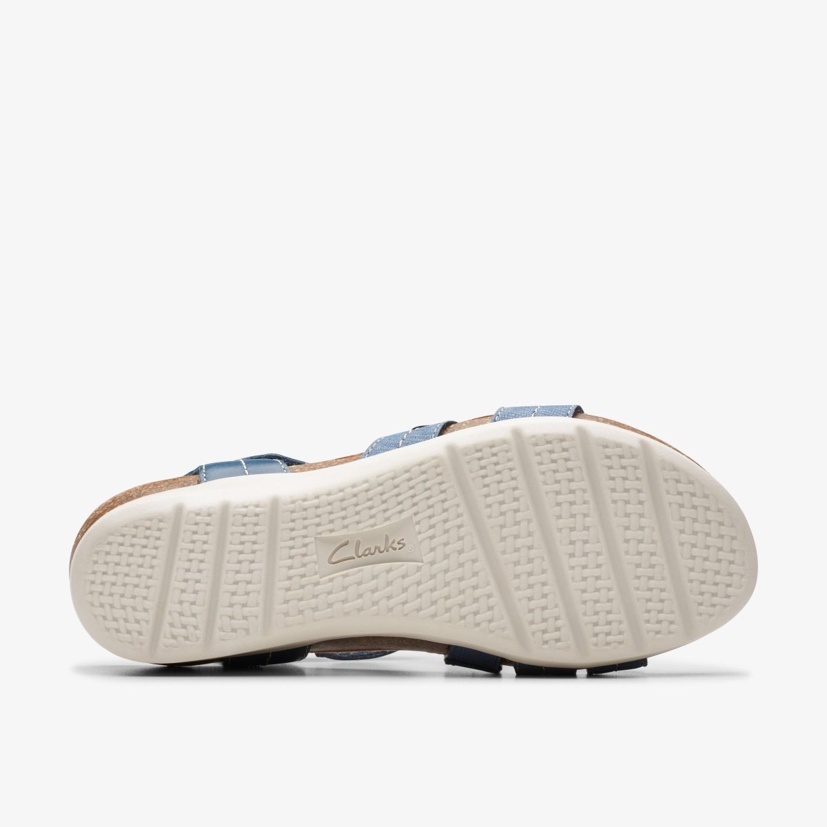 Clarks Calenne Clara Blue Combination Kilehæl Sko Dame Blå | EURWP-6739