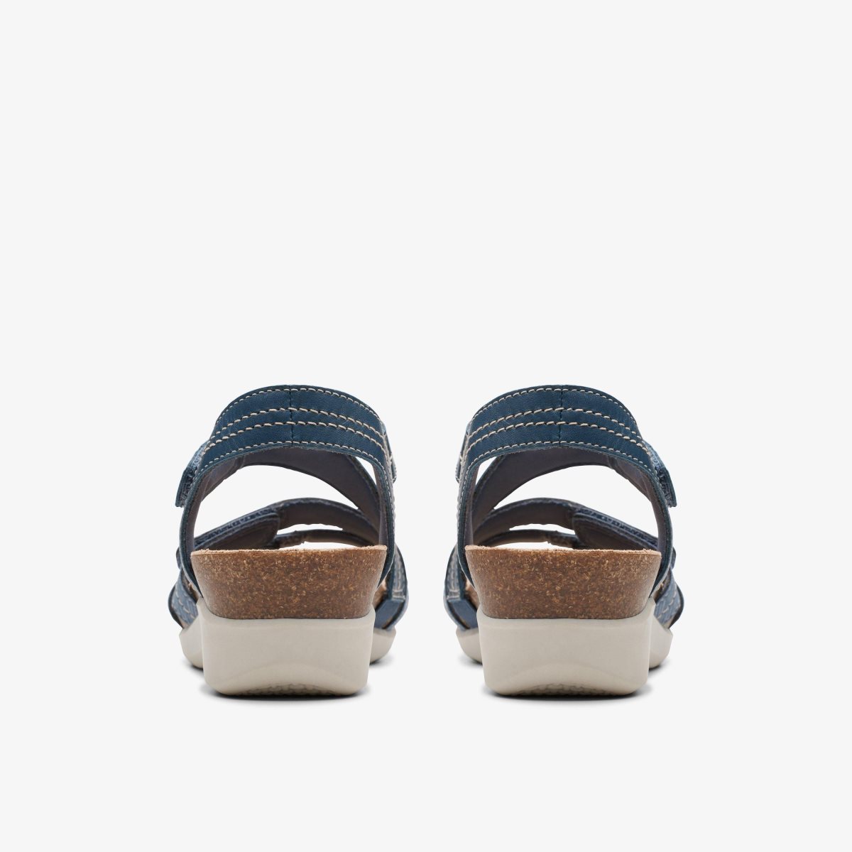 Clarks Calenne Clara Blue Combination Kilehæl Sko Dame Blå | EURWP-6739