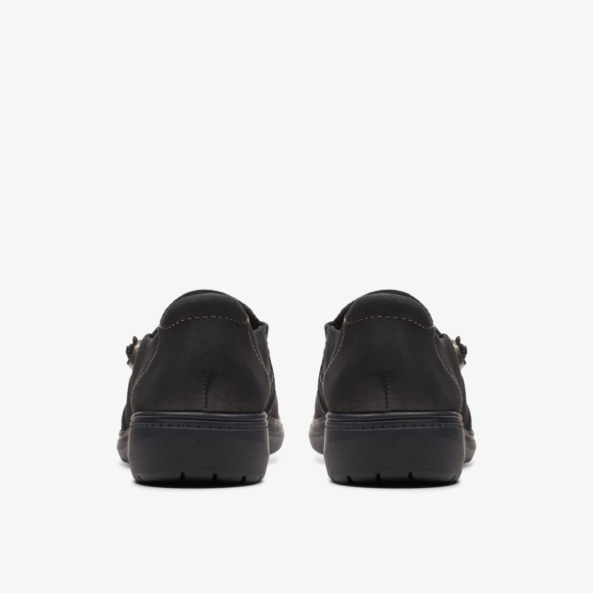 Clarks Carleigh Pearl Black Nubuck Træsko Dame Sort | GYQXR-4603