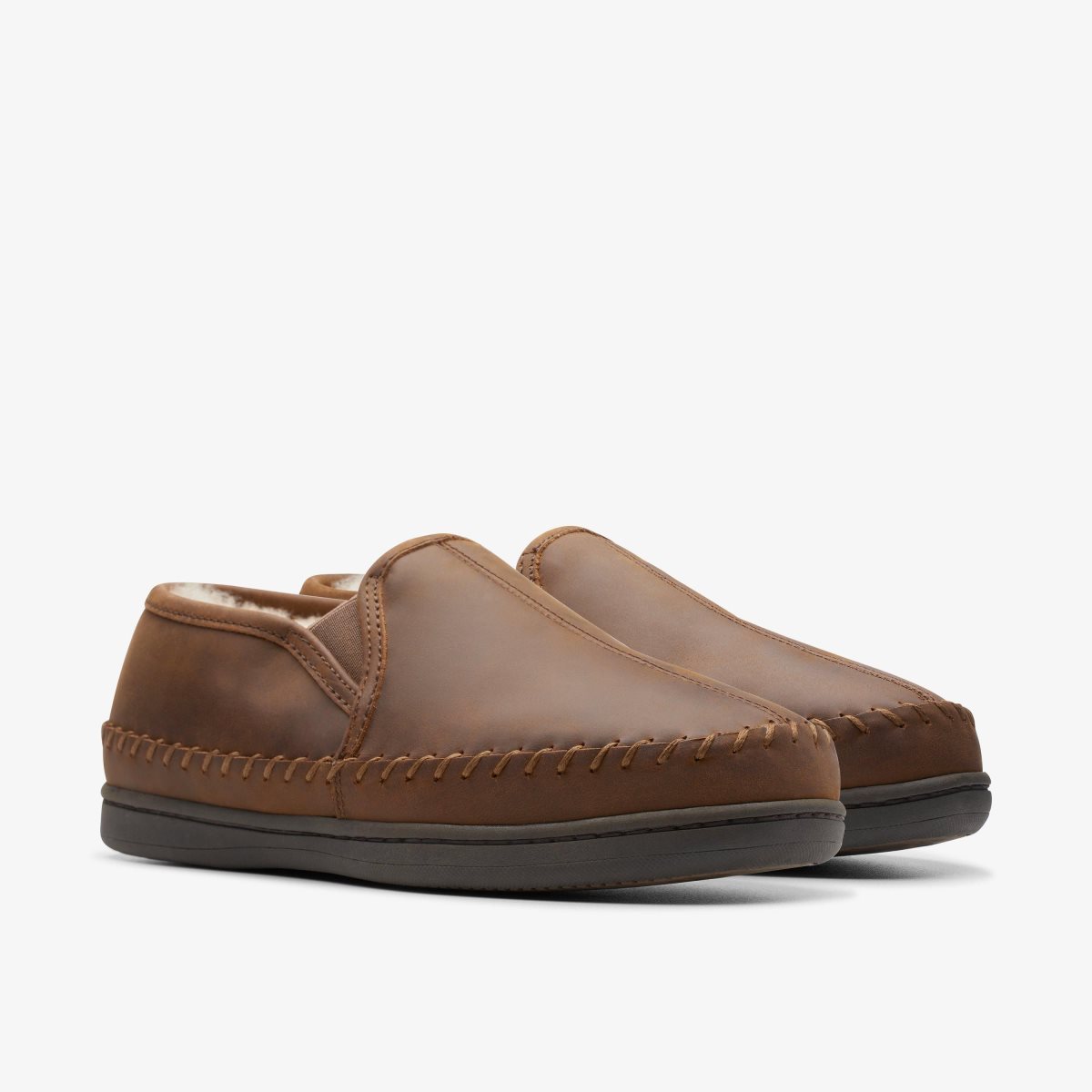 Clarks Challen Rise Beeswax Tøfler Herre Beeswax | YZMKG-2156