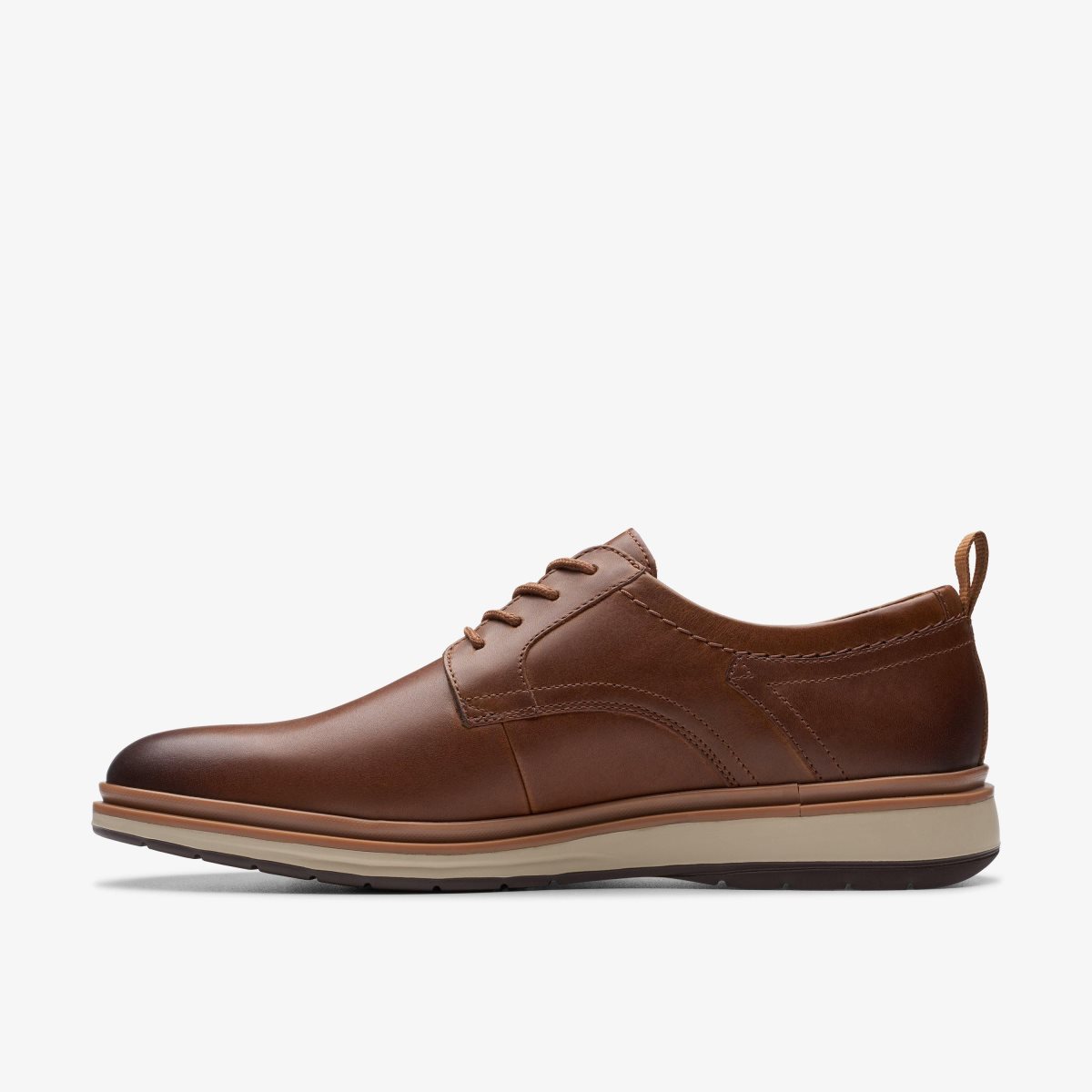 Clarks Chantry Lo Dark Tan Leather Pæne Sko Herre Mørkebrune | UEGSV-6835