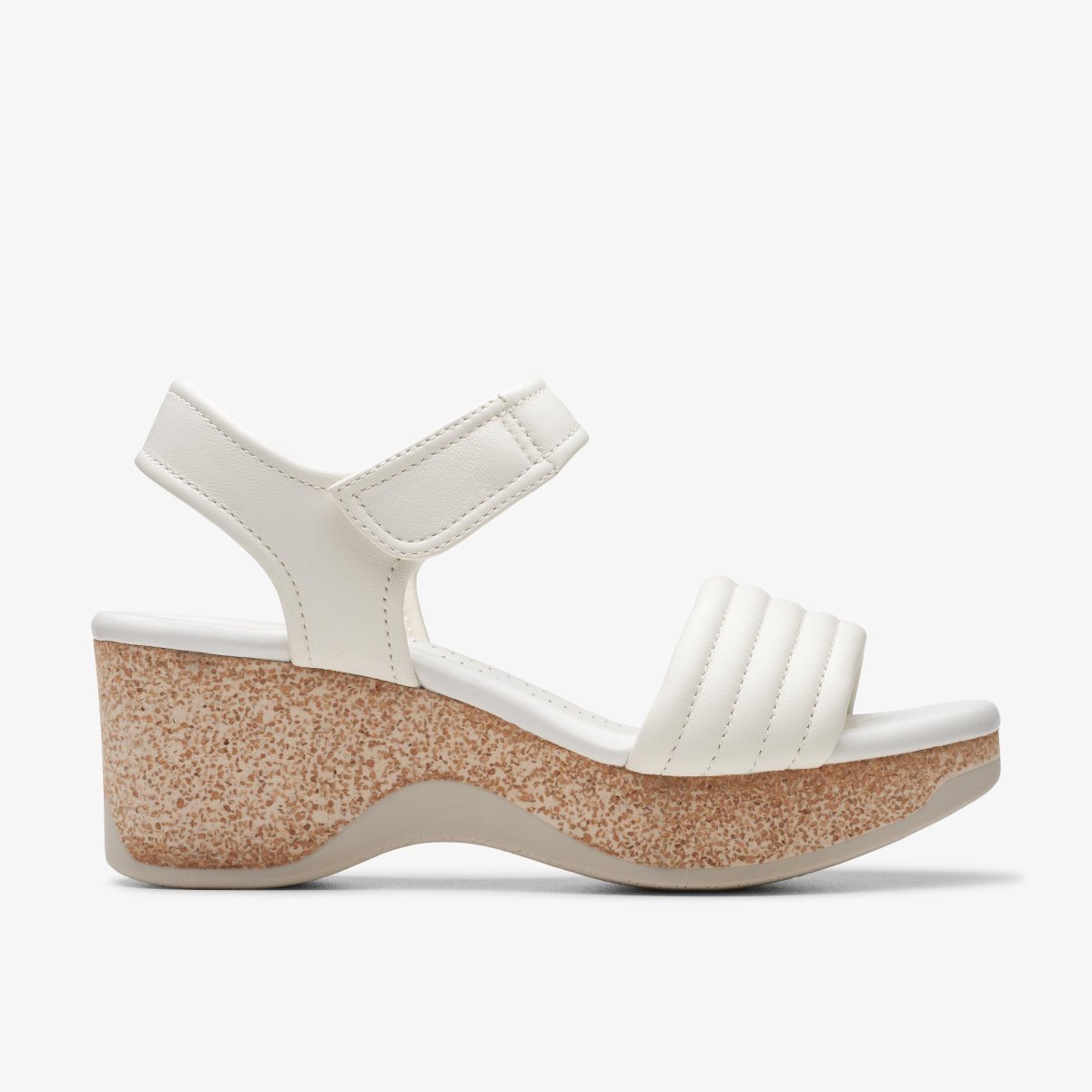 Clarks Chelseah Gem Off White Leather Kilehæl Sko Dame Hvide | VGQRD-9237