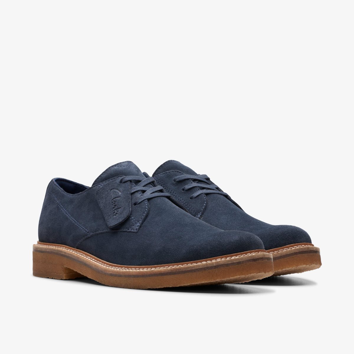 Clarks Clarkdale Derby Navy Suede Pæne Sko Herre Mørkeblå | FBVCP-9601