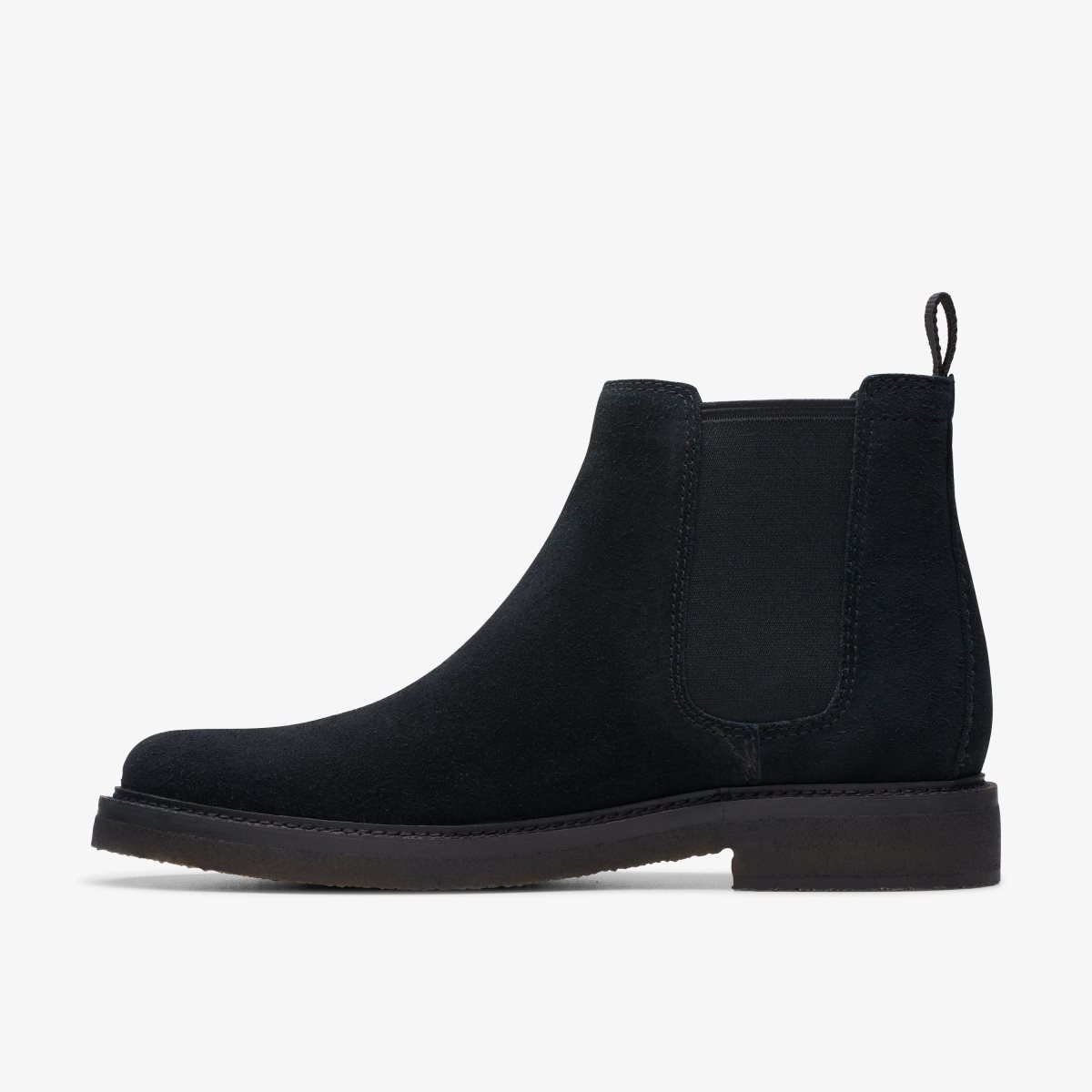 Clarks Clarkdale Easy Black Suede Pæne Sko Herre Sort | LVQWH-8254