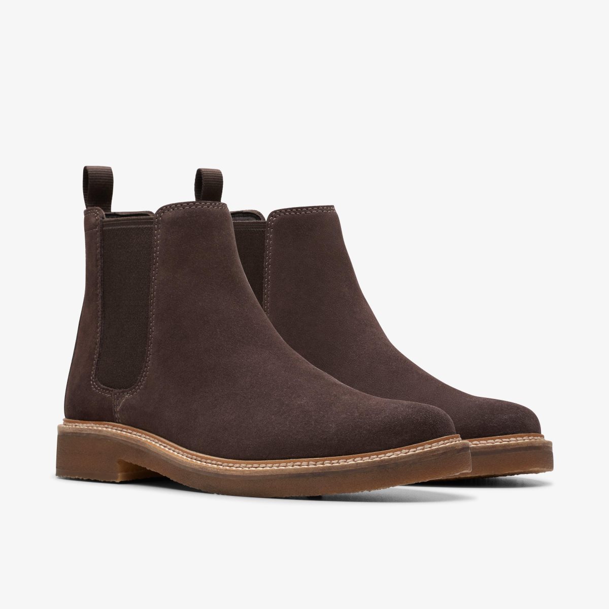 Clarks Clarkdale Easy Dark Brown Suede Pæne Sko Herre Mørkebrune | KYRSW-8207