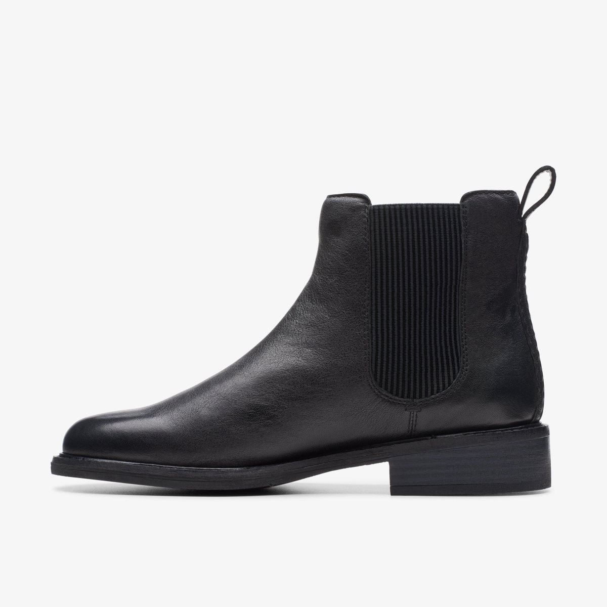 Clarks Cologne Arlo 2 Black Leather Støvler Dame Sort | AIOED-4058