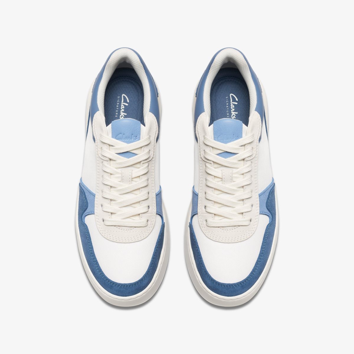 Clarks Court Lite Race Blue Combination Sneakers Herre Blå | AGPYM-7342