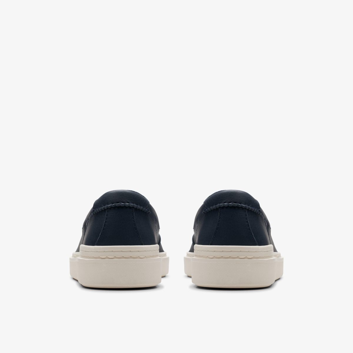 Clarks Craft Swift Go Navy Leather Sneakers Herre Mørkeblå | NMKTV-0487