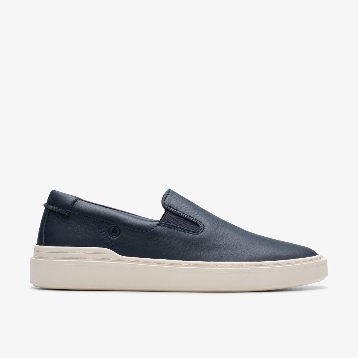 Clarks Craft Swift Go Navy Leather Sneakers Herre Mørkeblå | NMKTV-0487