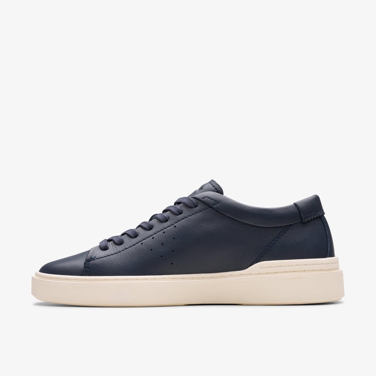 Clarks Craft Swift Navy Leather Sneakers Herre Mørkeblå | CQIJZ-4218