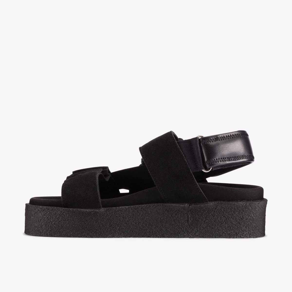 Clarks Crepe Sandal Black Platform Sko Dame Sort | XSAVO-3576