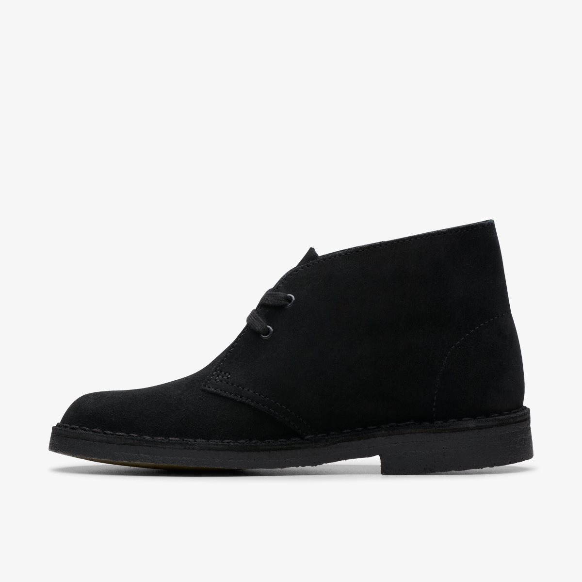 Clarks Desert Boot Black Suede Støvler Dame Sort | OYAVX-4312